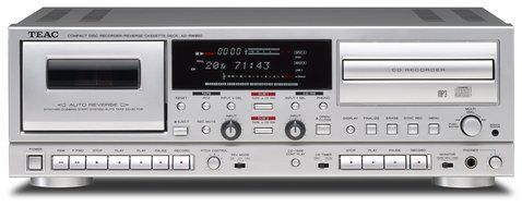 TEAC CD recorder / cassette deck Silver AD-RW950-S N3