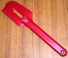 1 X New Tupperware Paddle Scraper Spatula Red