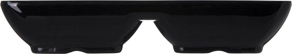 Carlisle 086203 Melamine Double Square Ramekin, 4-oz. Capacity, 5-3/4 x 2-3/4 x 1", Black (Case of 24) N3