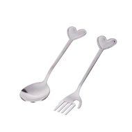 1 X Lover Heart Spoon Fork Set Wedding Favors by Generic N3