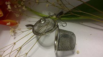 Kei Tea Infuser long handed stainless steel strainer N6