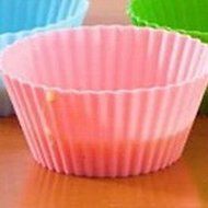 Sher Candy Color Silicone Bake Cake Molds 6pcs(Assorted Color) , green