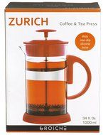 Grosche Zurich Glass French Press Small (350ml - 11.8oz) Purple N24