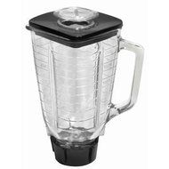 5 Cup Square Top 6 Piece Complete Glass Jar Replacement Set, Fits Oster Blender
