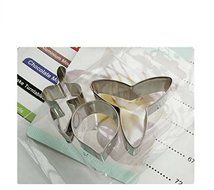 Anyana 3pcs set Butterfly Orchid Stainless Steel Cookie Cutter Cake Mould Tool Kitchen Tool Sugar Paste Baking... N5