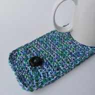 Coffee Mug Cozy-Blue/Purple/Green N3