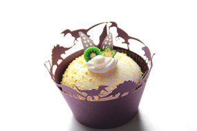Kuke 24 pcs Jurassic Park Escaping Dinosaurs Laser Cut Cupcake Wrappers Cupcake Liners Muffin Container for Baby...