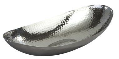 Elegance 17.5-Inch Hammered Oval Bowl, Large N2