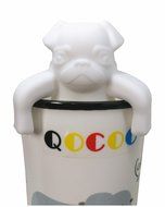 QOCOO Pack of 2 Dog shape Loose Leaf Food-Grade Silicone Tea Infuser Strainers Filter for Black Tea, Green Tea... N6