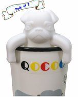 QOCOO Pack of 2 Dog shape Loose Leaf Food-Grade Silicone Tea Infuser Strainers Filter for Black Tea, Green Tea... N7
