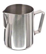 Update International EP-20 Stainless Steel Frothing Pitcher, 20-Ounce, Set of 6 N3