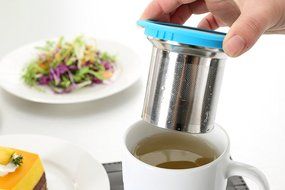 Tea Infuser Mug - [FREE Silicon Tea Bag]. Loose Leaf Tea Infuser Set with a Stainless Steel Tea Steeper and a... N6