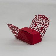 50PC Candy Box,Morecome Birdcage Flowers Laser Cut Favor Candy Box (Purple) N8