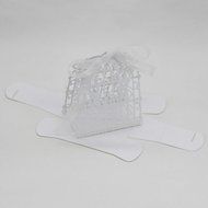 50PC Candy Box,Morecome Birdcage Flowers Laser Cut Favor Candy Box (Purple) N9