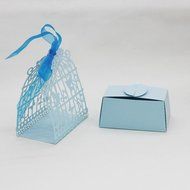 50PC Candy Box,Morecome Birdcage Flowers Laser Cut Favor Candy Box (Purple) N11