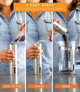 Manual Coffee Grinder with Ceramic Burr by Cozyna, Coffee Bean Grinder, Stainless Steel - Aeropress Compatible... N2