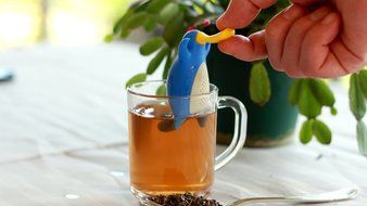 Happy Platypus Loose Leaf Tea Infuser Strainer for Herbal Weight Loss Tea and Mulling Spices Made from Food-Grade... N8