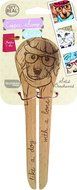 Talisman Designs Coffee Scoop &amp; Clip, Solid Beechwood, Laser Etched Dog Collection N3