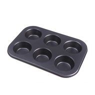 Anself 6 Cups Muffin Baking Cupcake Pan Set NonStick Mould Mold for Dishwasher Safe N3