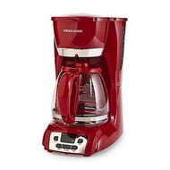 RED Black and Decker 12-Cup Programmable Coffeemaker