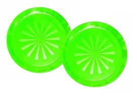 Party Essentials Hard Plastic 12-Inch Round Serving Trays, Purple, 2Pk N9