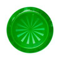 Party Essentials Hard Plastic 12-Inch Round Serving Trays, Purple, 2Pk N10