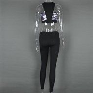 PHOTNO Women Yoga Set Running Bra + Pants Gym Fitness Clothes Tights Sport Wear N9