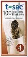 T-Sac Tea Filters, Size 4 (6-12 Cups), 100-count Box (4)