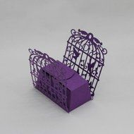 50PC Candy Box,Morecome Birdcage Flowers Laser Cut Favor Candy Box (Purple) N12