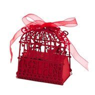 50PC Candy Box,Morecome Birdcage Flowers Laser Cut Favor Candy Box (Purple) N14