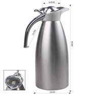 JUNING Coffee Pot Stainless Steel Double Wall Vacuum Insulated 1.5L Large Capacity Tea/Water Pitcher with Press... N4