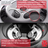 The Elan Collective Premium Stainless Steel Pour Over Coffee Dripper - Reusable Permanent Paperless Cone Coffee... N3