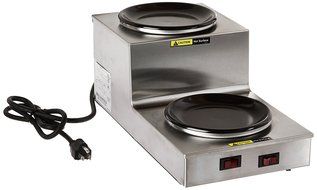Bloomfield 8708DSU Coffee Warmer, 2-Station, Step-up, Stainless Steel, 14 1/2" Depth, 7 1/2" Width, 6 1/2" Height