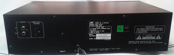 Vintage JVC XL-M301BK Automatic Compact Disc Changer with Ejectable Magazine CD Player Manufactured in Japan 1989 N6