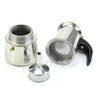 Hunulu Stainless Steel 2-Cup Latte Moka Espresso Pot Top Percolator Stove Coffee Maker N5