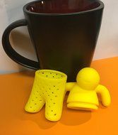 Lil Tea Guy Tea Infuser (Yellow) - Tea Strainers, Tea Filter for Loose Leaf Tea, Tea Party N3