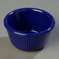 Carlisle S28760 Melamine Fluted Ramekin, 4 oz Capacity, 1.78" Height, Cobalt Blue (Case of 48) N6