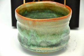 Japanese Mino Yaki ware Matcha Bowl Green Tea 11 / 11 / 8cm (4.3 / 4.3 / 3.1inch)[7318] N6