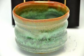 Japanese Mino Yaki ware Matcha Bowl Green Tea 11 / 11 / 8cm (4.3 / 4.3 / 3.1inch)[7318] N7