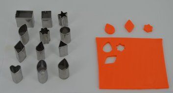 Sculpey 12-Piece Premo Metal Clay Cutters, Mini, Geometric N3