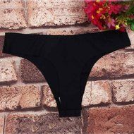 Underswear Laimeng, Hot Women Invisible Underwear Thong Cotton Spandex Gas Seamless Crotch (Purple) N32