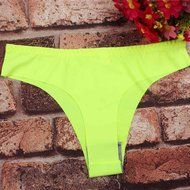 Underswear Laimeng, Hot Women Invisible Underwear Thong Cotton Spandex Gas Seamless Crotch (Purple) N33