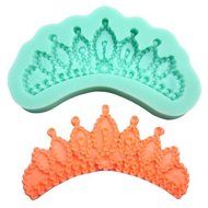 Drhob 1pc Crown Silicone Fondant Mold Cake Decorating Pastry Gum Pastry Tool Kitchen Tool Sugar Paste Baking Mould...