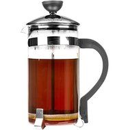 Imperial Home Black and Clear 34-Ounce Coffee and Tea Maker in Tempered Glass Construction with Stainless Steel...