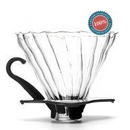 Coffee Dripper – Vitabliss Glass Coffee Brewer Maker Cone of 3 oz. with Paper Filters N5