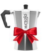 Stovetop Espresso Maker - Italian Moka Pot - Cafetera - Cuban Coffee Machine - 6 Cups by MateoJo &hellip; N7