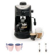 Capresso 303.01 4-Cup Espresso and Cappuccino Machine with Accessory Bundle N2