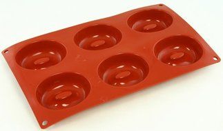 World Cuisine Non-Stick Silicone Mold, Savarin, Oval N2