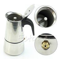 Hunulu Stainless Steel 2-Cup Latte Moka Espresso Pot Top Percolator Stove Coffee Maker N6
