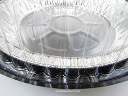 9 Inch High Dome Plastic Disposable/Reusable Pie Carrier #WJ43 (10) N3